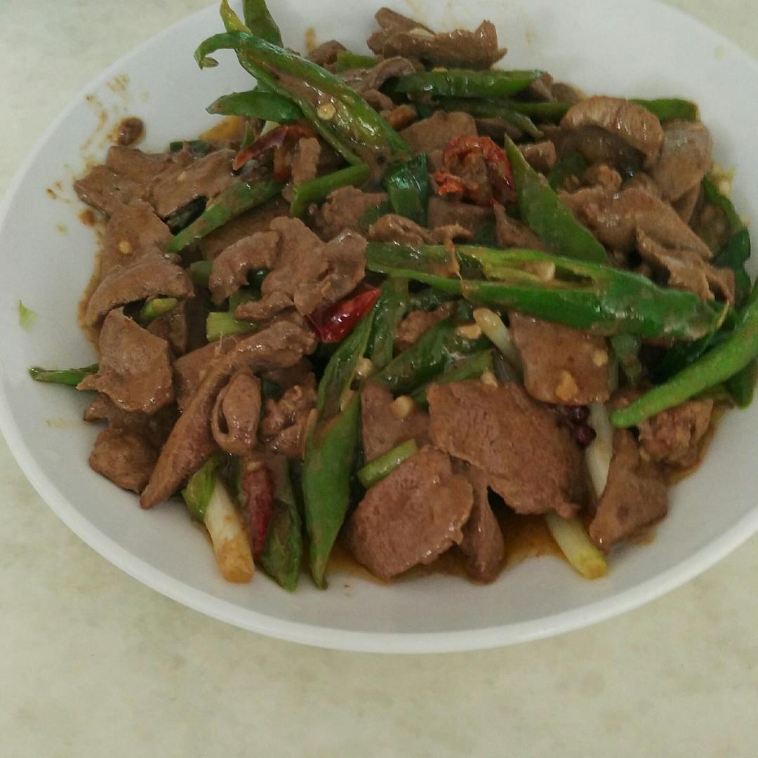 青椒炒猪肝
