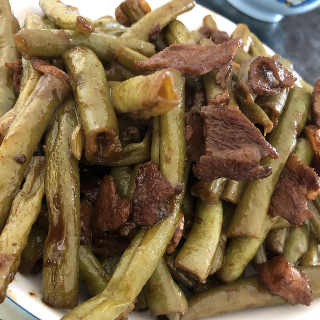 百吃不厌的东北豆角炖肉