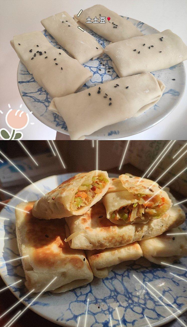家庭版土豆丝卷饼