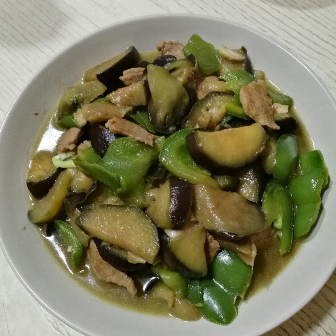 青椒茄子肉片