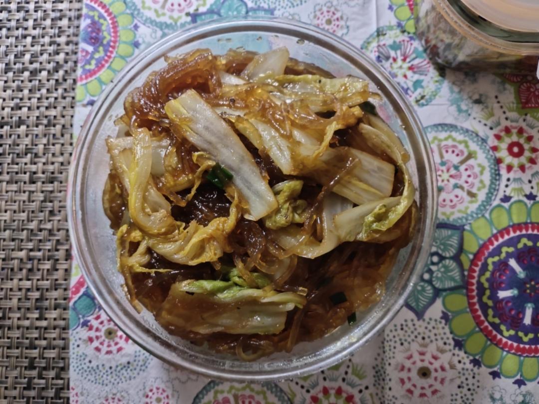 当菜又当饭的‼️白菜炒粉丝