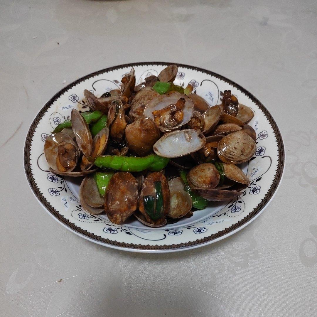 5分钟快手菜❗️秒杀路边摊爆炒花甲～好吃到爆