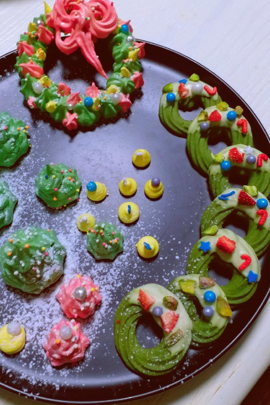 🌟简单易做圣诞白巧曲奇🌟