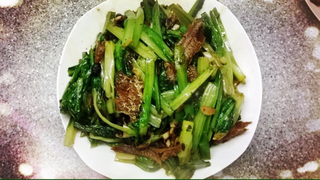 豆豉鲮鱼油麦菜