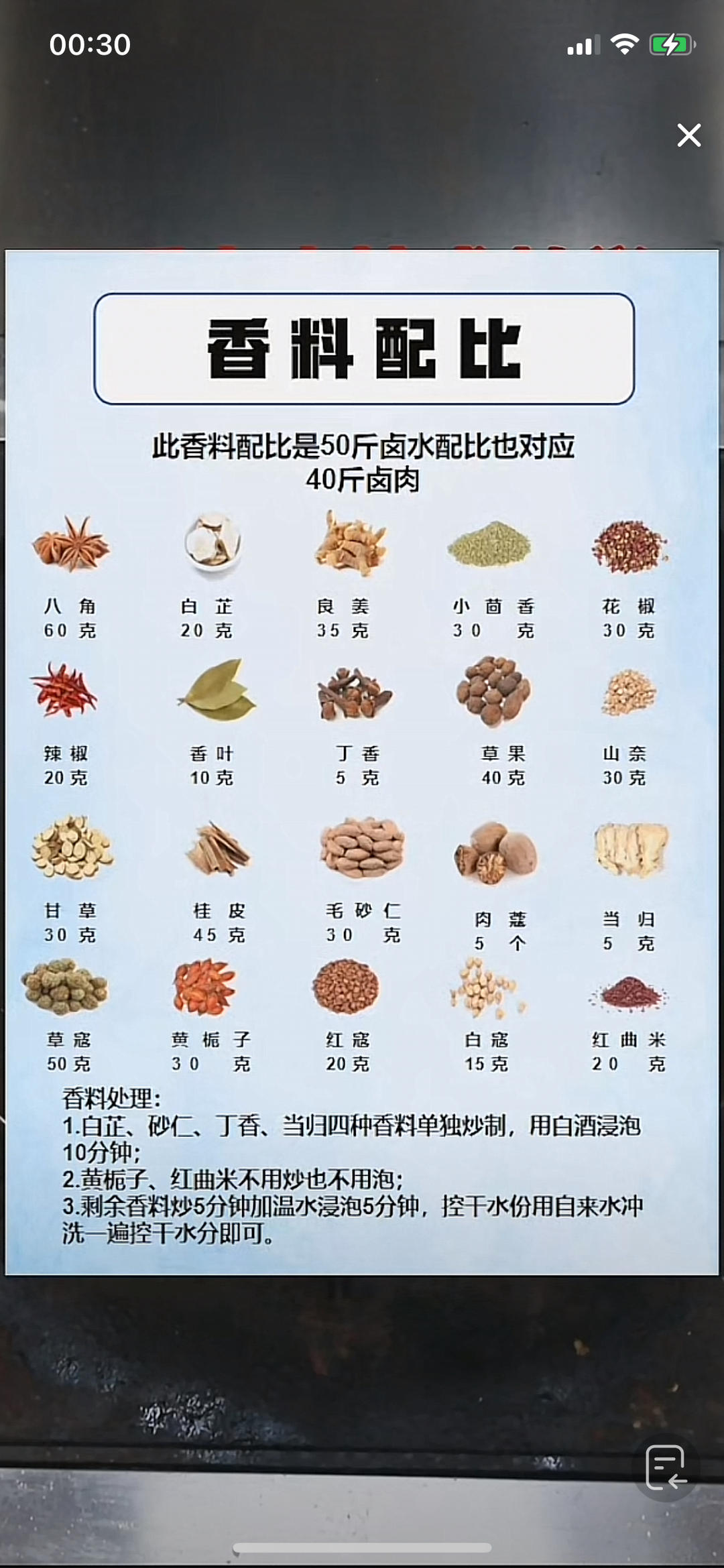 香料配比 、高汤熬制方法