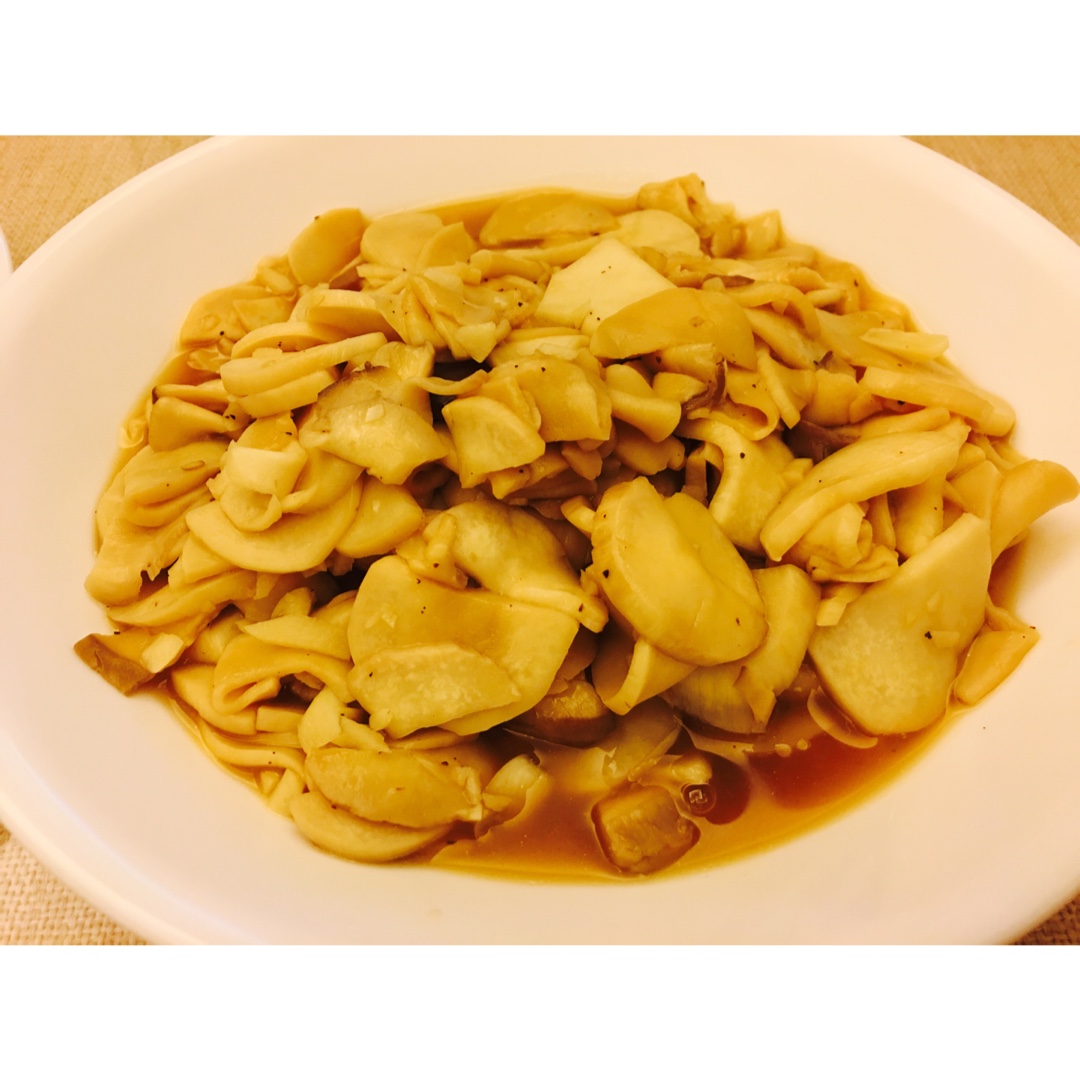 老丁的私房菜-美极杏鲍菇