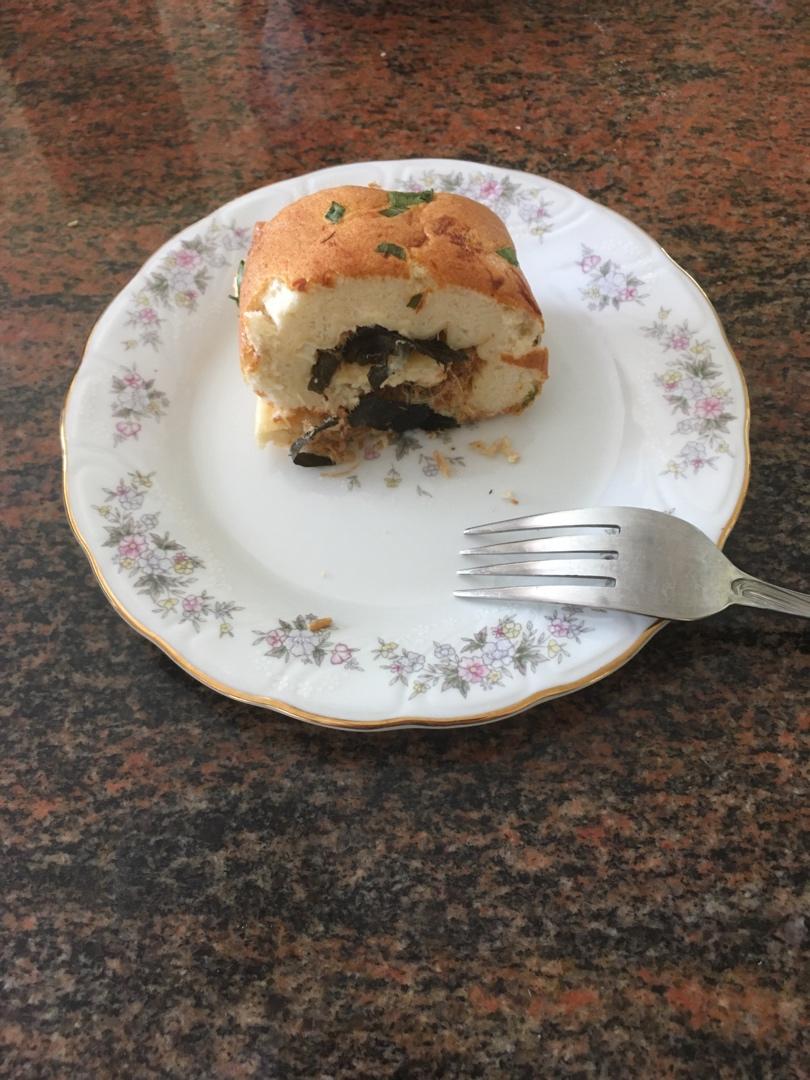 超级软嫩香葱肉松卷