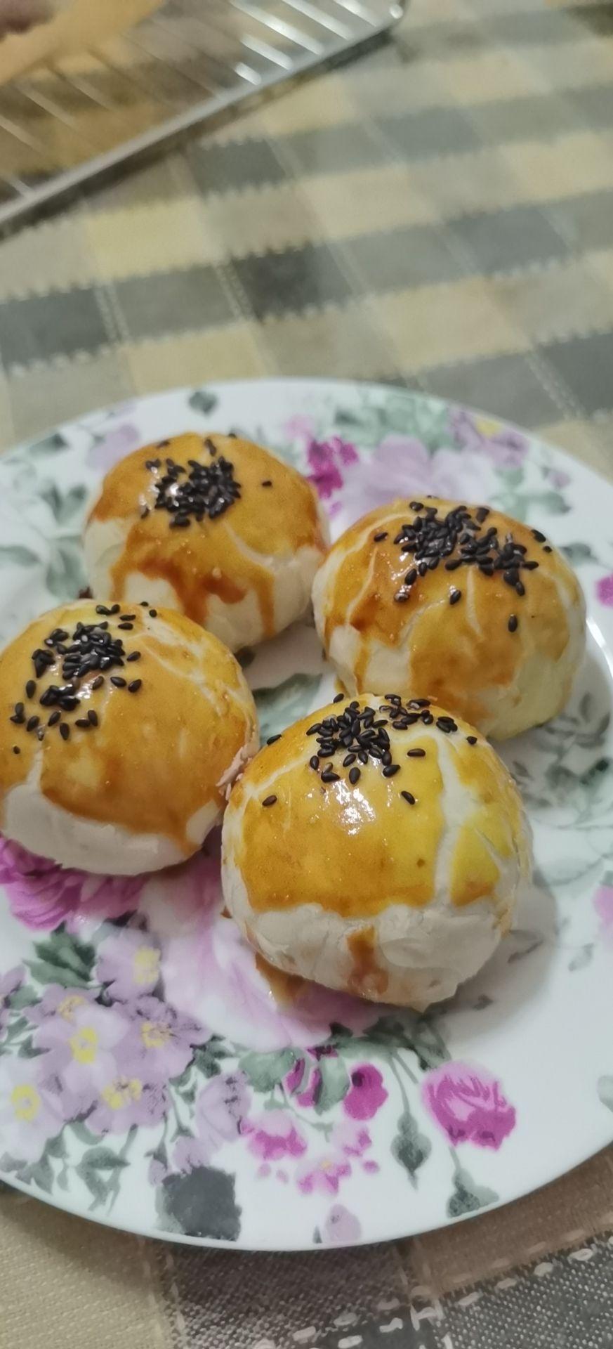 超简单 免揉 酥掉渣的蛋黄酥(超详细附全程视频)不破酥『万能酥皮』