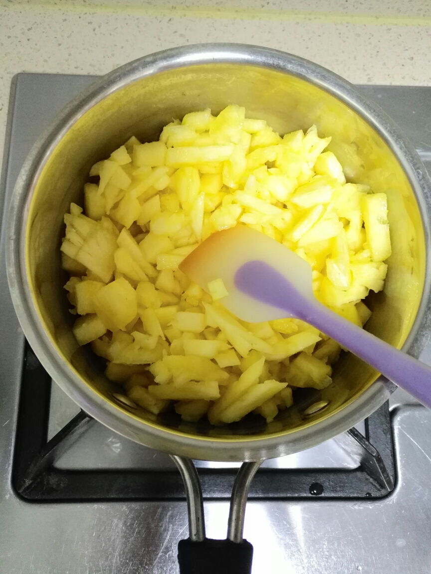 菠萝隐形蛋糕（无油，低脂版）的做法 步骤4