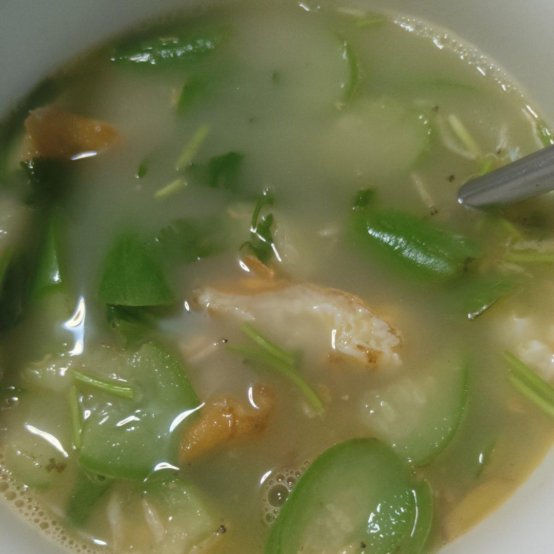 不变色丝瓜汤