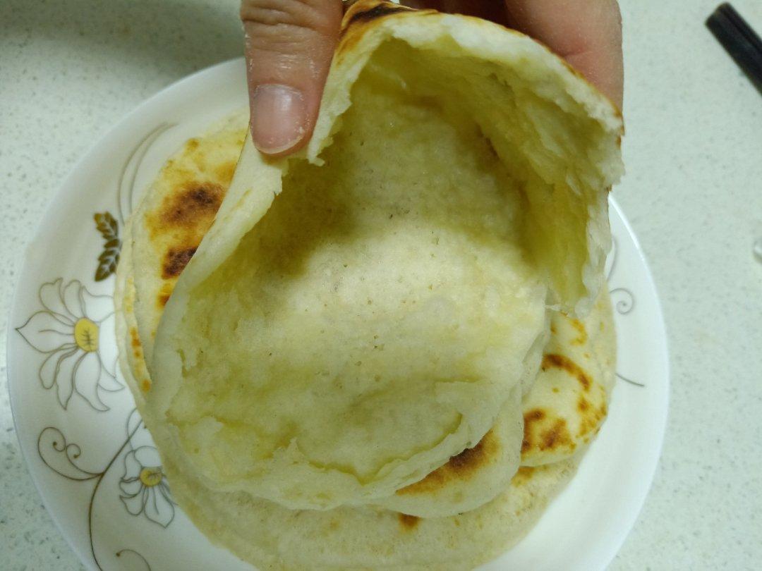 松软空心发面饼