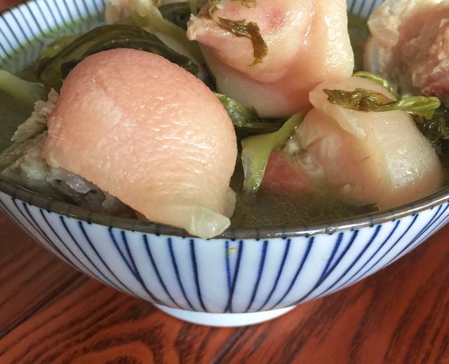 潮汕酸菜炖猪脚的做法
