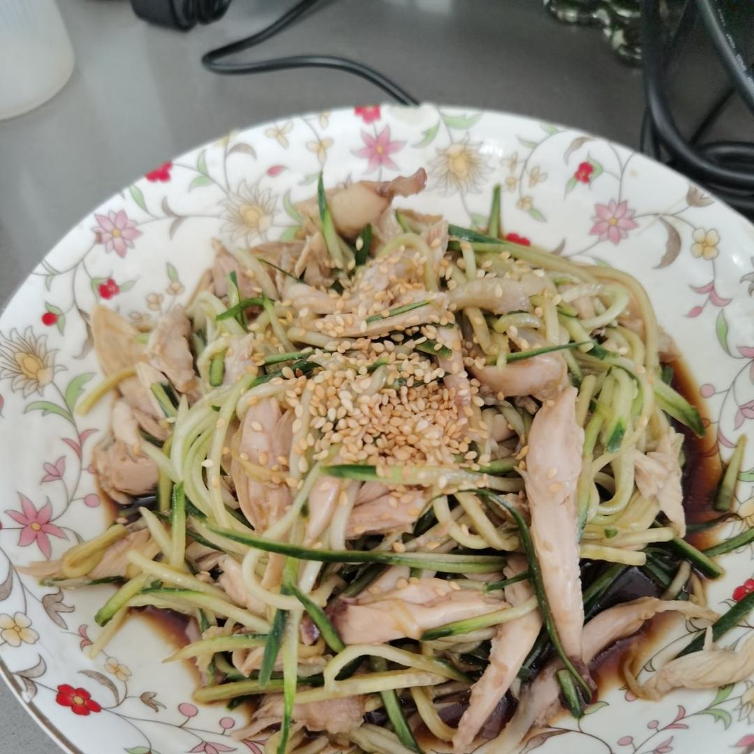 🥰简单好吃手撕鸡腿肉🍗零脂肪凉拌菜