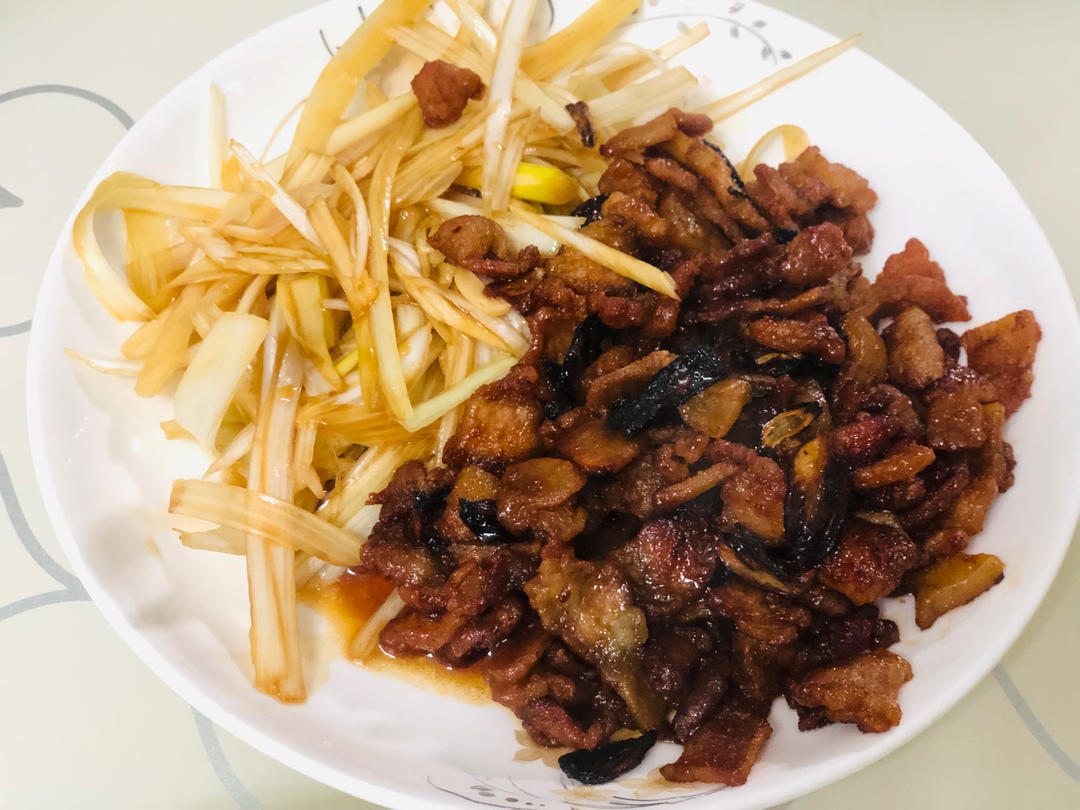 香烤五花肉+拌京葱丝的神仙吃法
