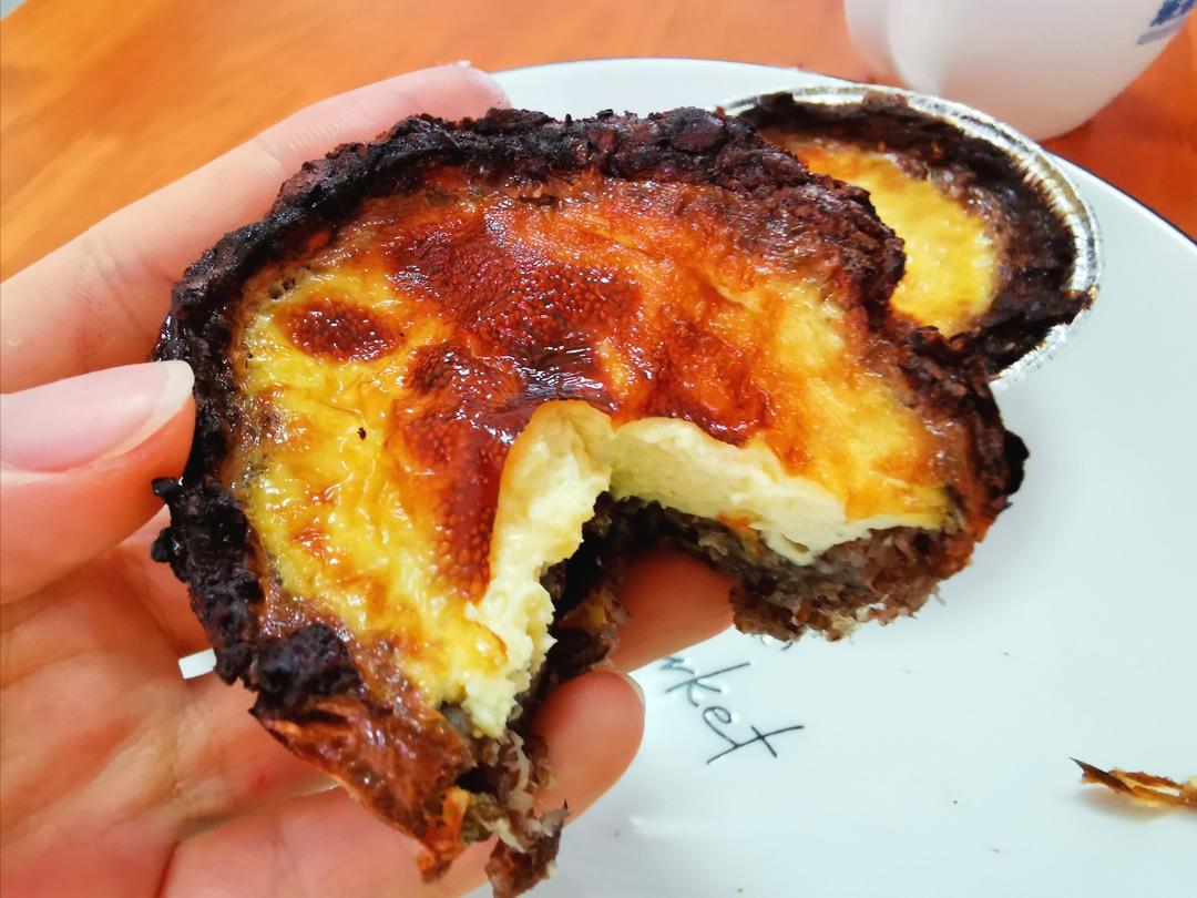 空气炸锅美食-11 香蕉燕麦蛋挞的做法