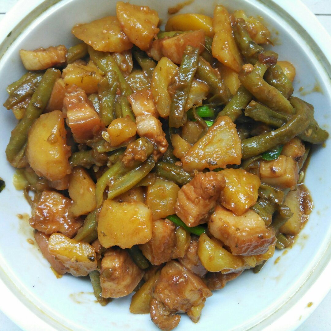 豆角土豆五花肉