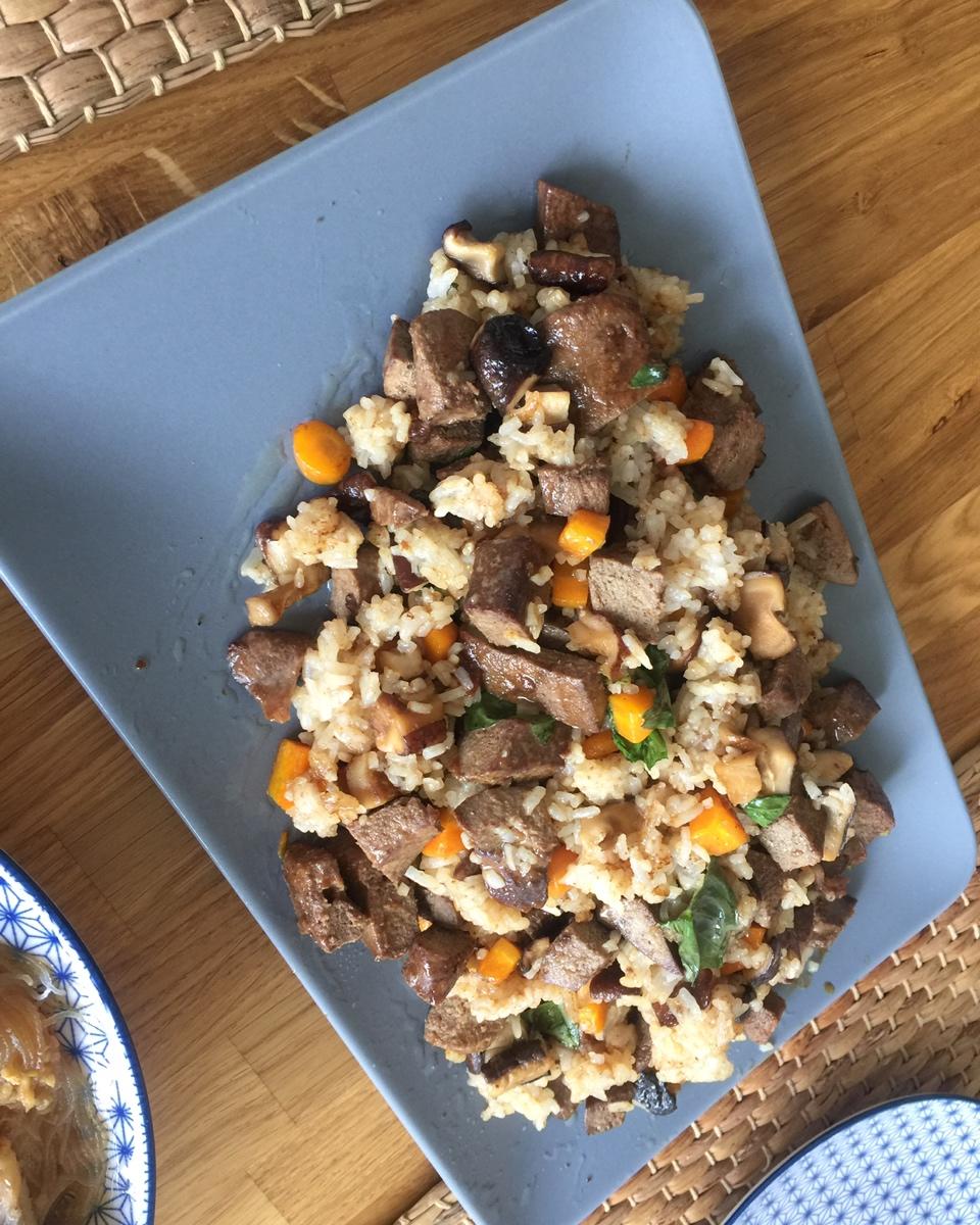 【0082】甜酱油猪肝炒饭 <302小厨房>