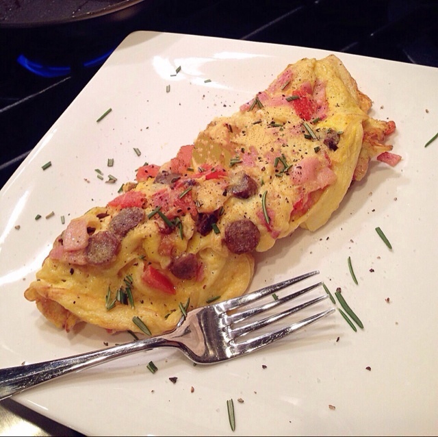 美式早餐蛋饼omelette的做法