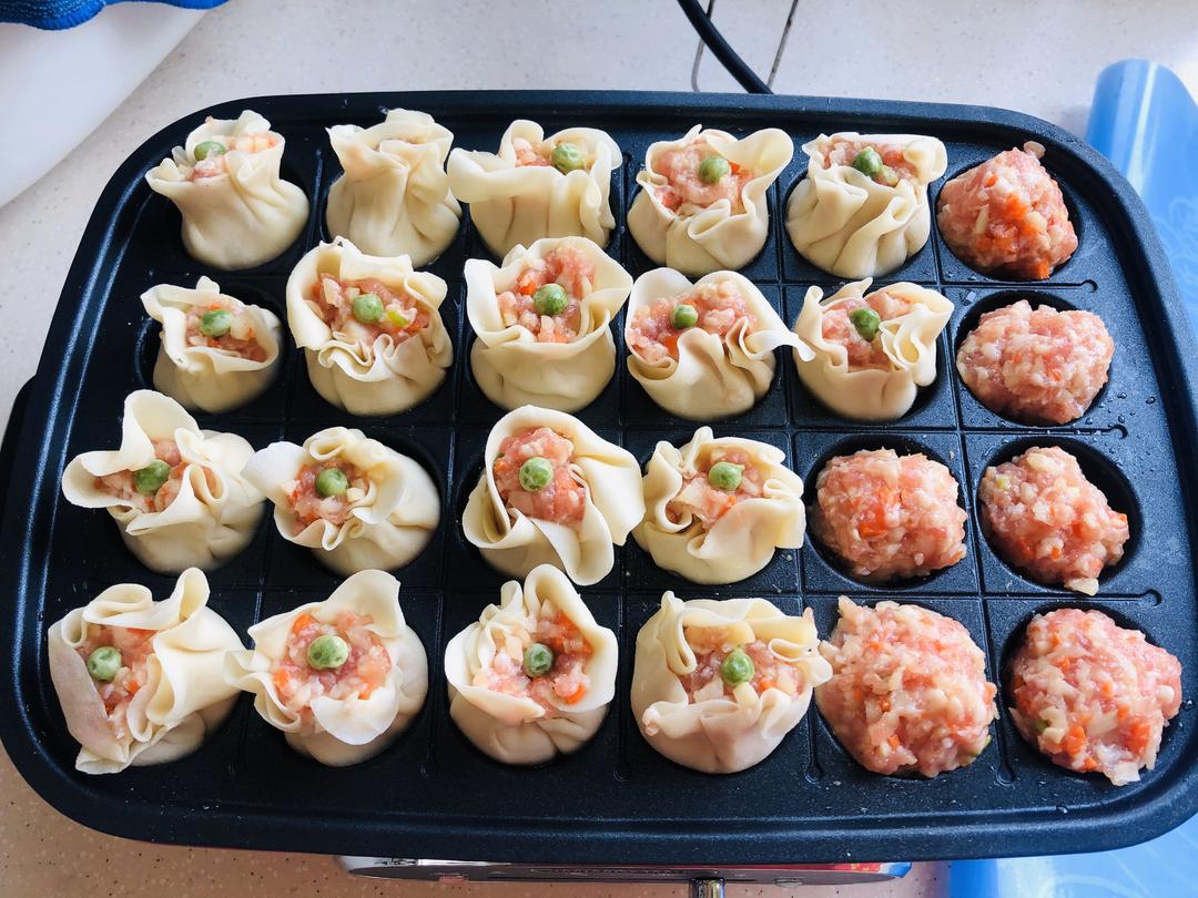 烧卖样子的生煎 摩飞丸子锅