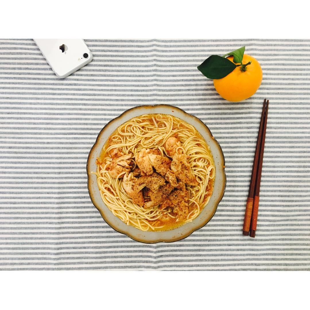 香菇鸡肉面