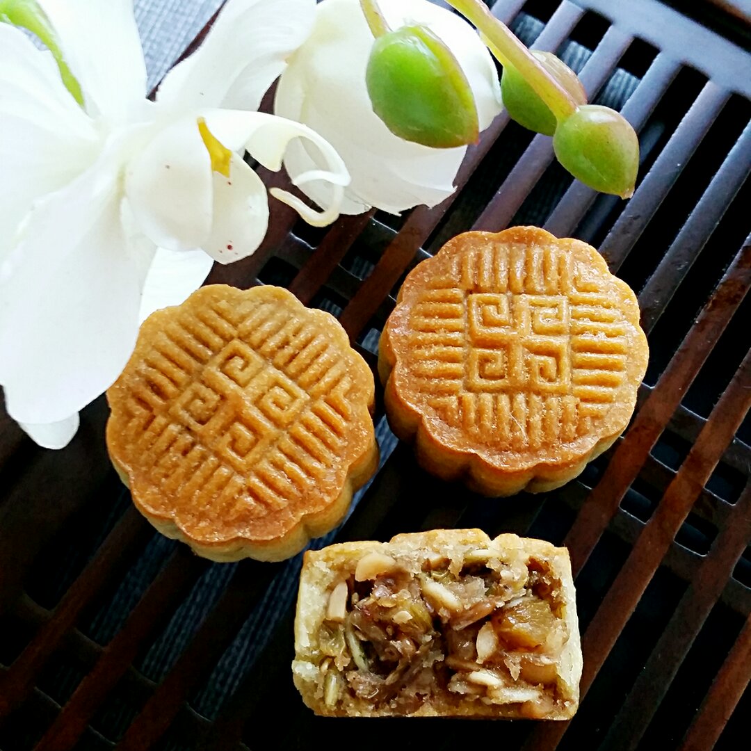 五仁月饼～不用转化糖浆的版本