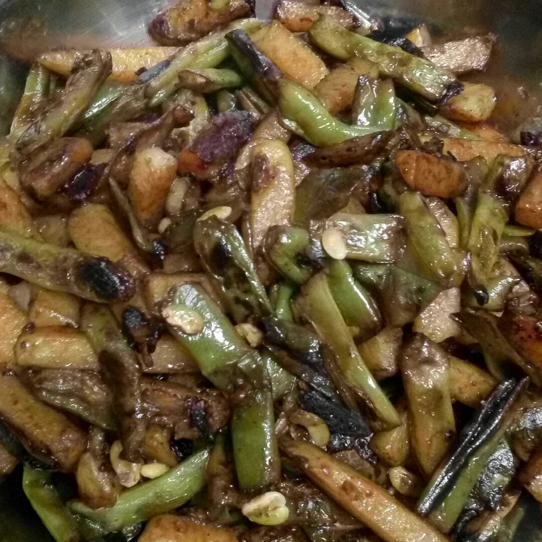 干煸豆角土豆