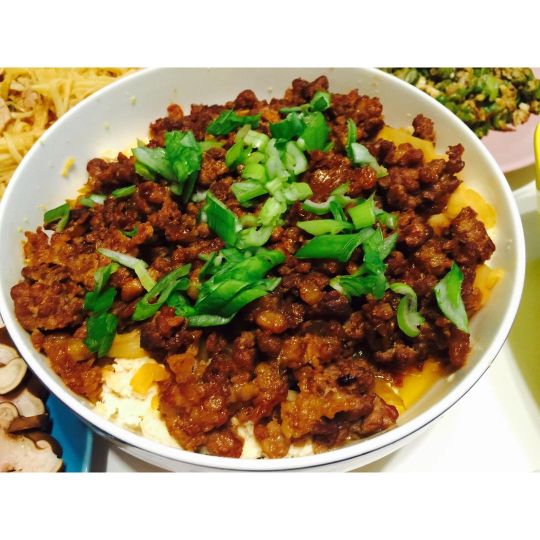 肉末蒸豆腐