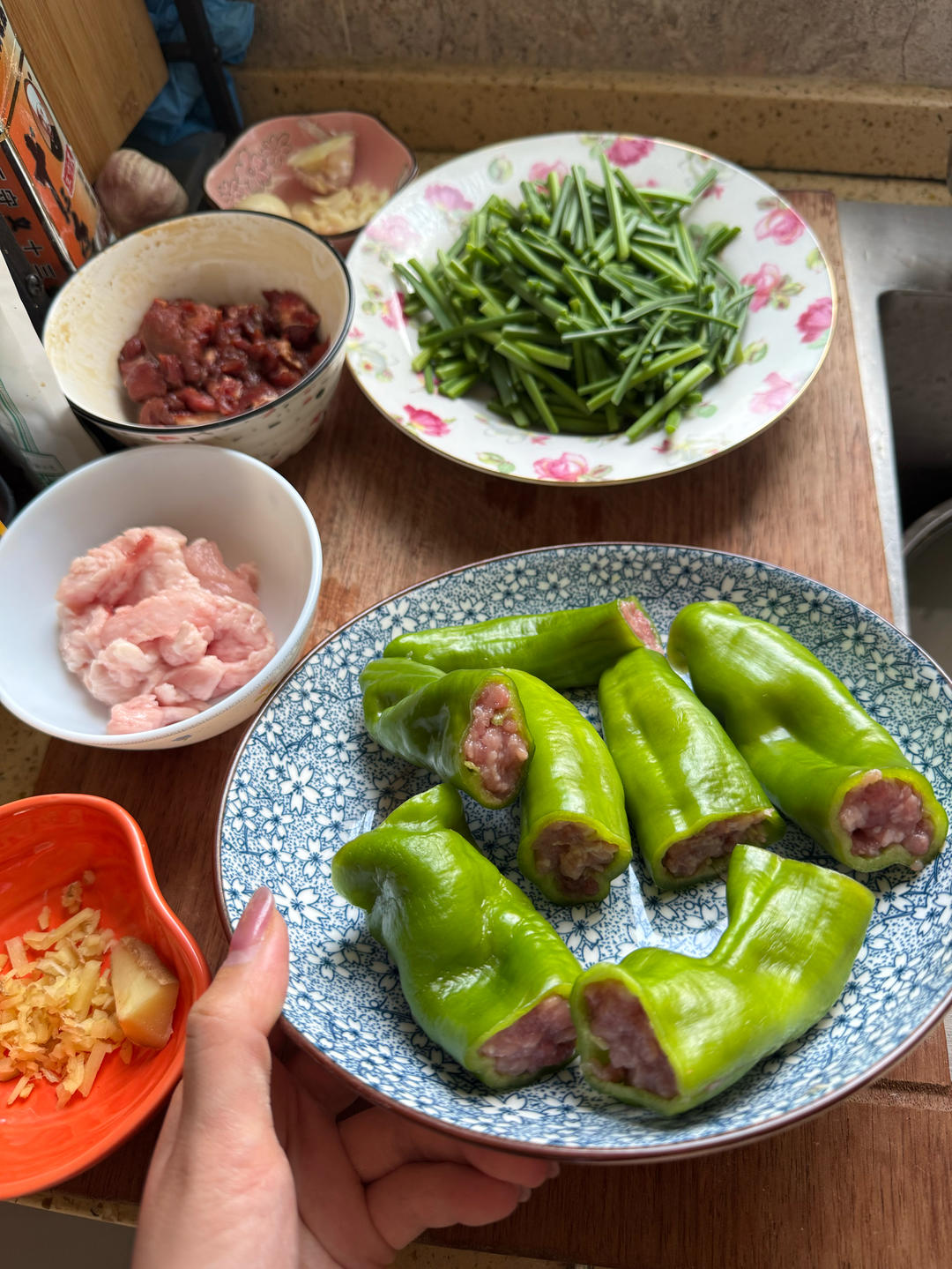 米饭杀手‼️虎皮青椒酿肉