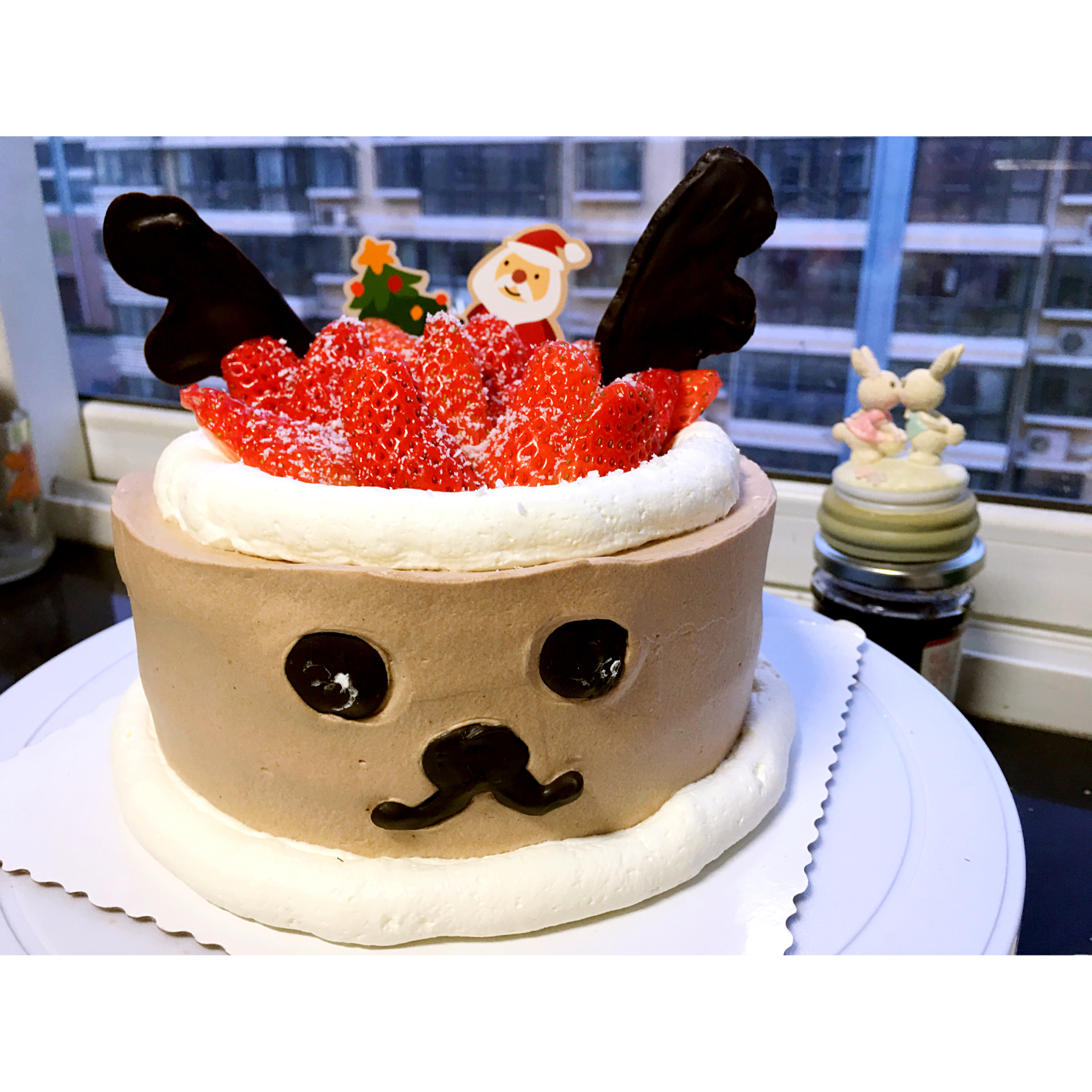 圣诞节-萌萌哒小麋鹿蛋糕