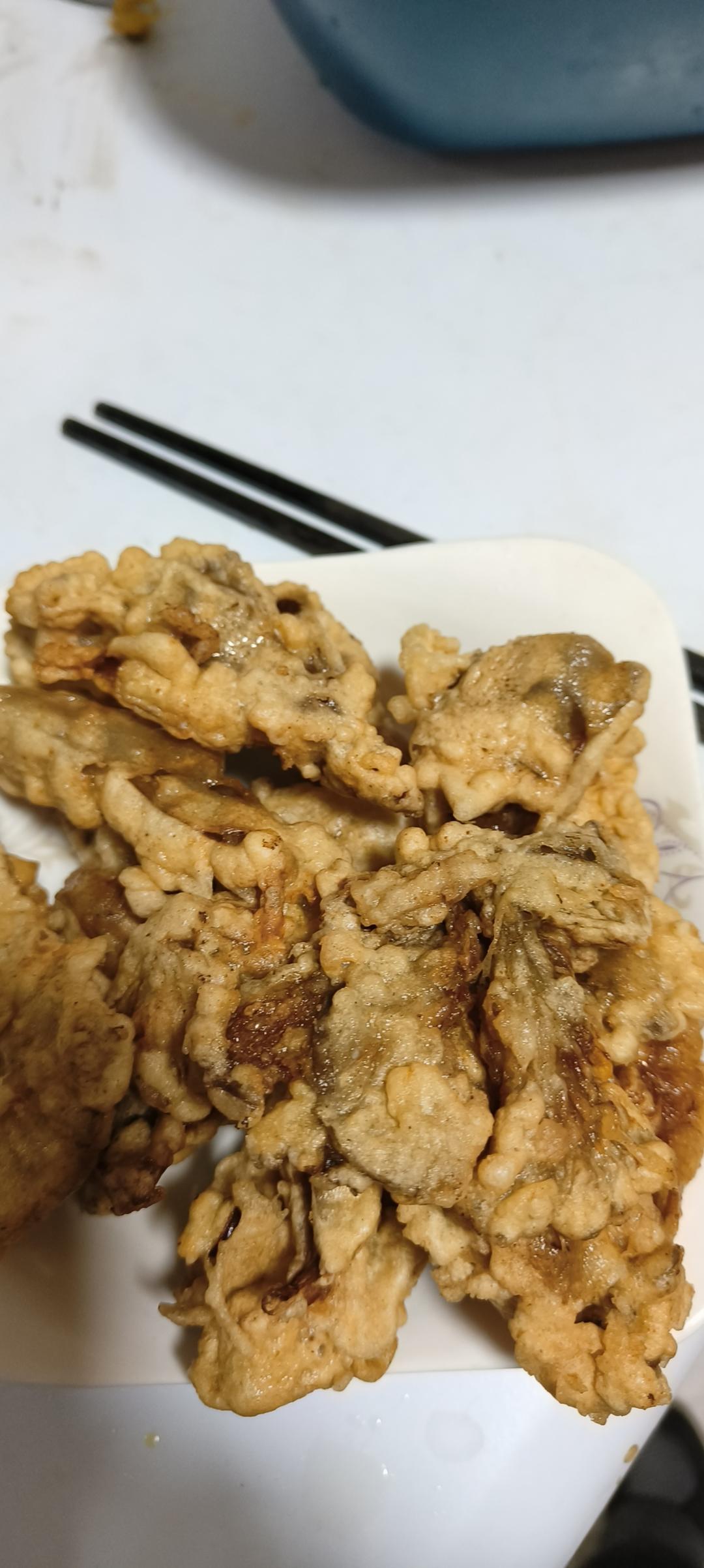 干炸蘑菇的做法，大人小孩都喜欢