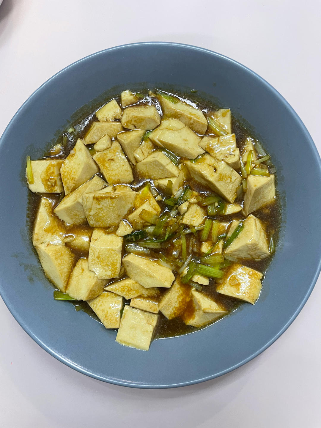 葱烧豆腐