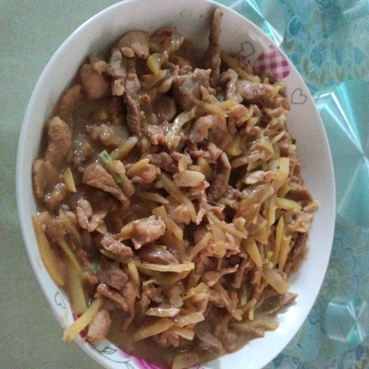 巨香的土豆丝炒肉丝