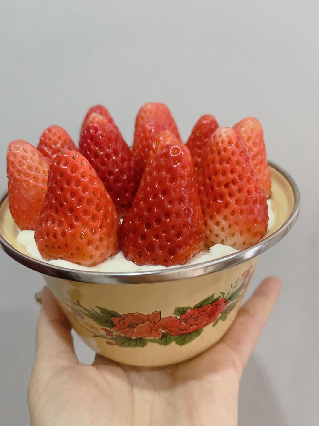 低油低糖版香葱肉松戚风6寸