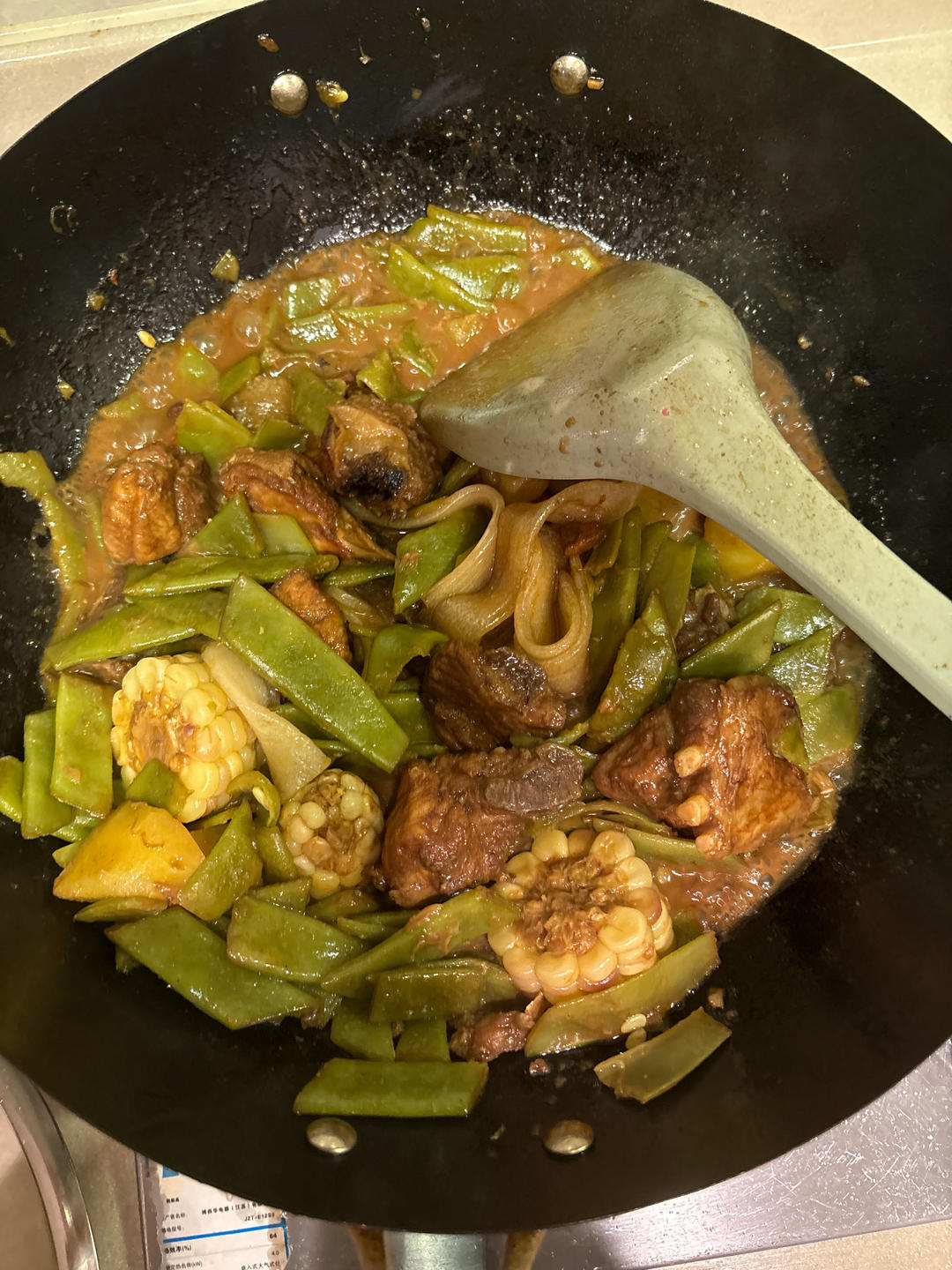 硬菜代表--排骨炖豆角土豆（豆角焖面胚子）