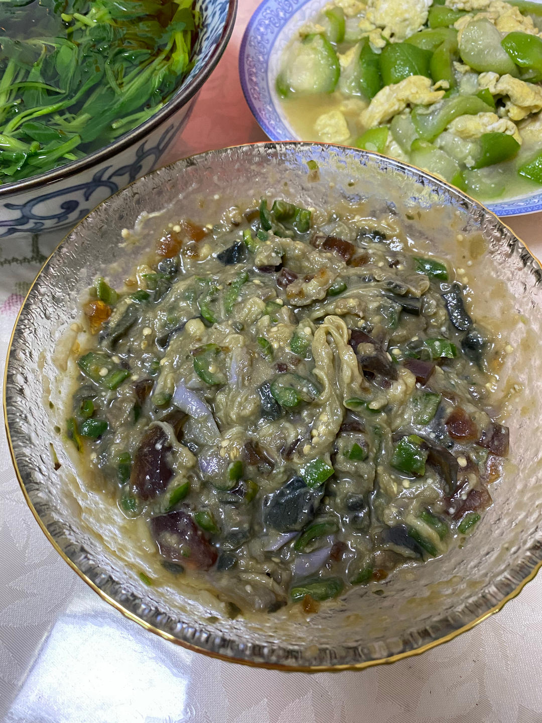 擂椒茄子皮蛋/烧椒皮蛋/皮蛋捣辣椒