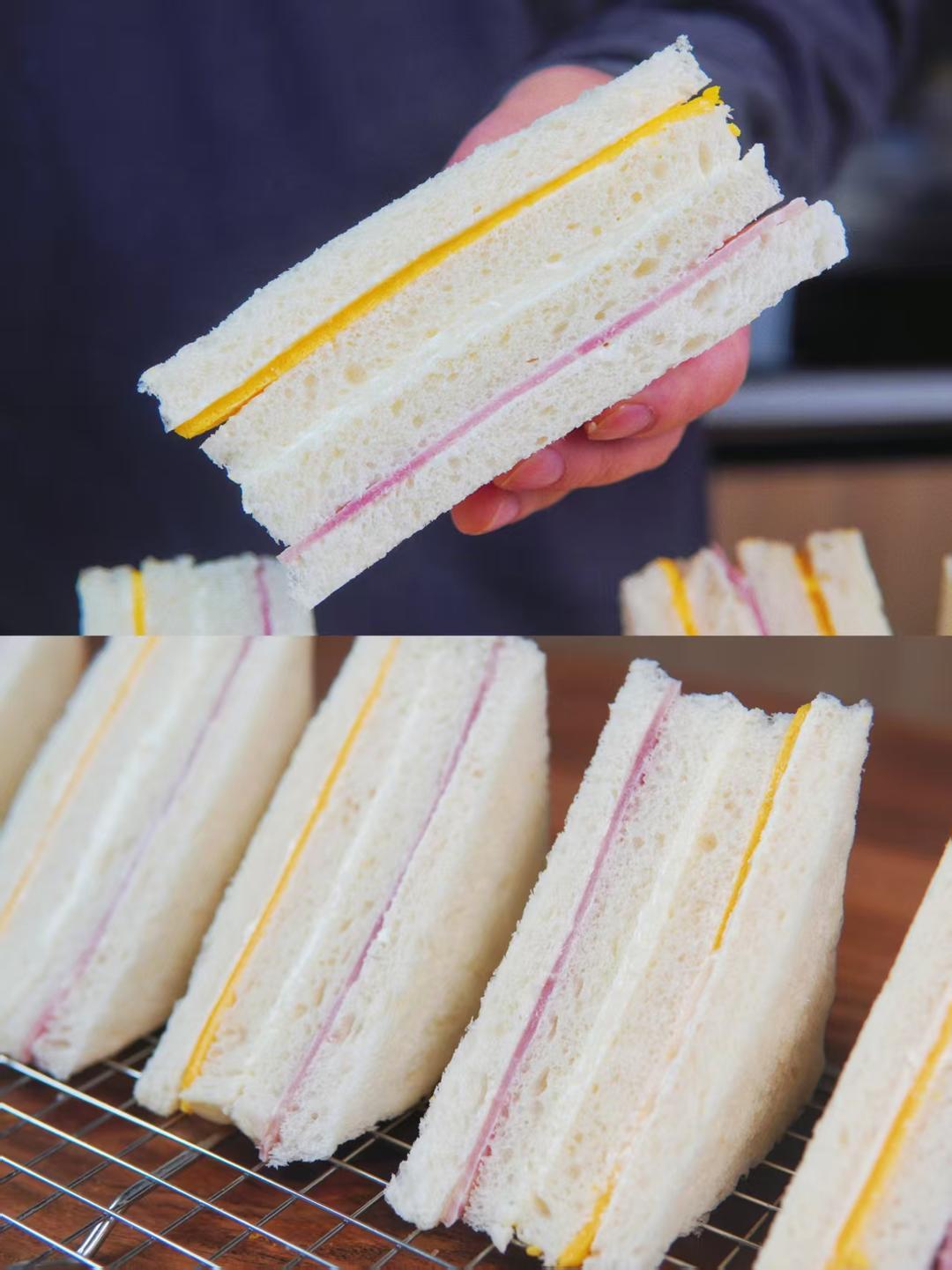 复刻平平无奇但是超火的洪瑞珍招牌三明治！