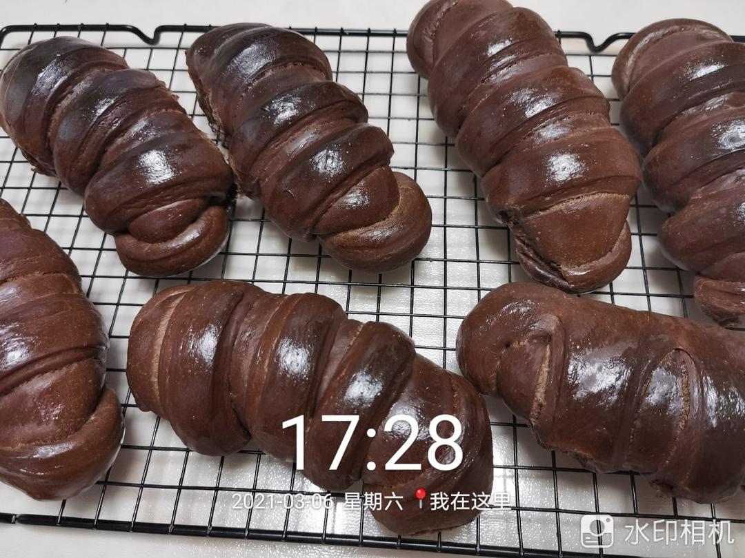 双重巧克力面包