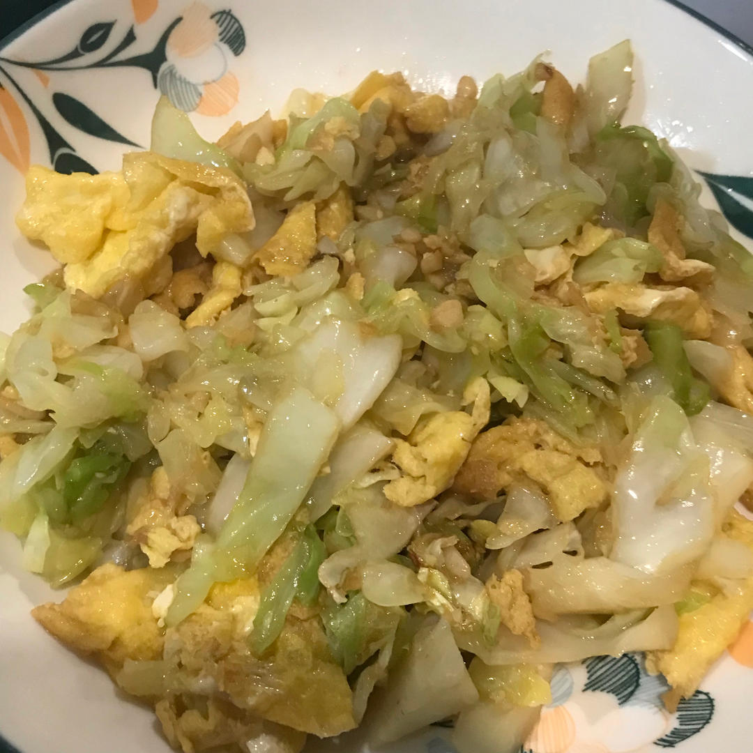 🔥巨美味，低脂低卡的包菜炒鸡蛋，好吃不胖