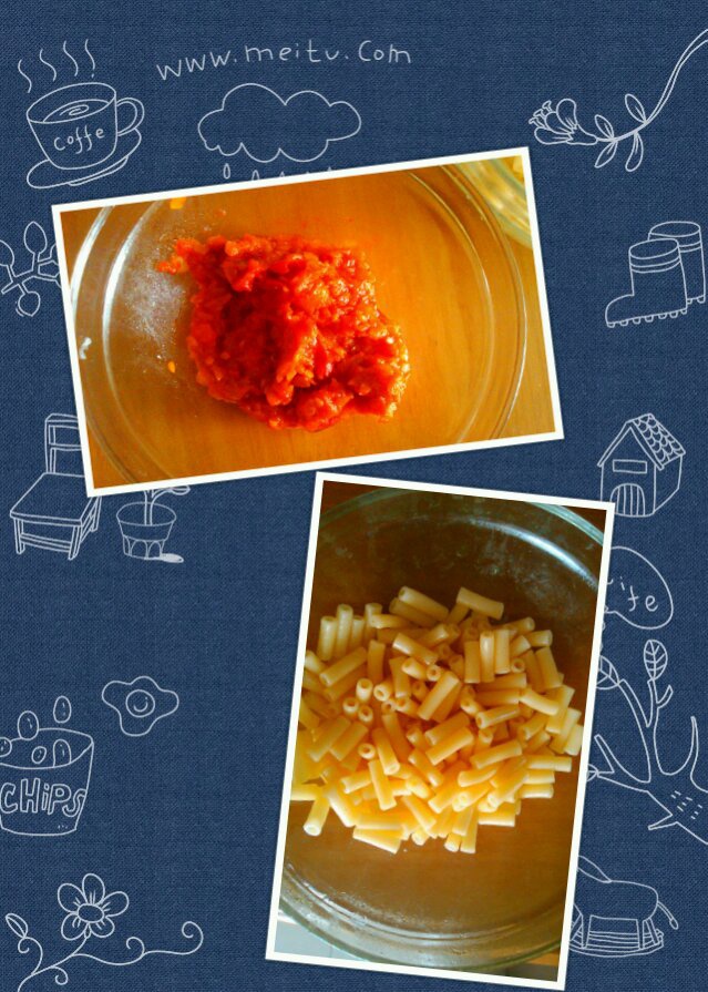 蕃茄蘑菇肉酱意大利面