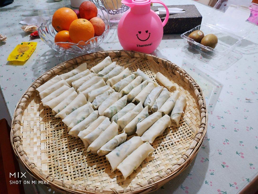 上海春卷——黄芽菜冬笋香菇肉丝馅
