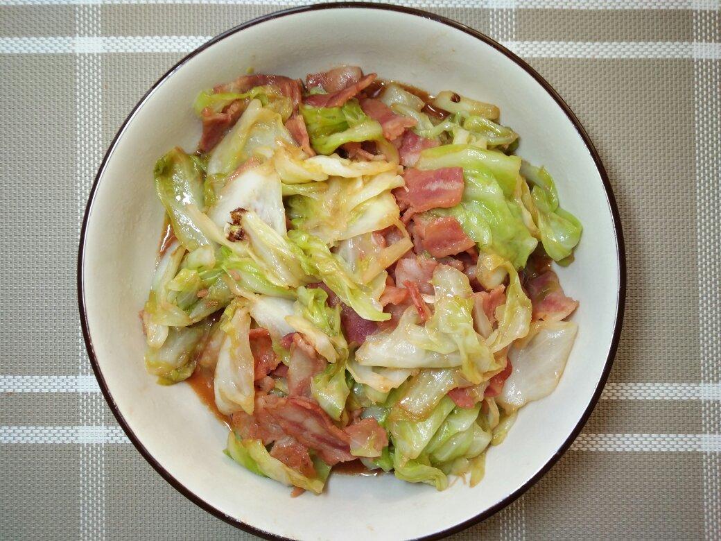 培根手撕包菜