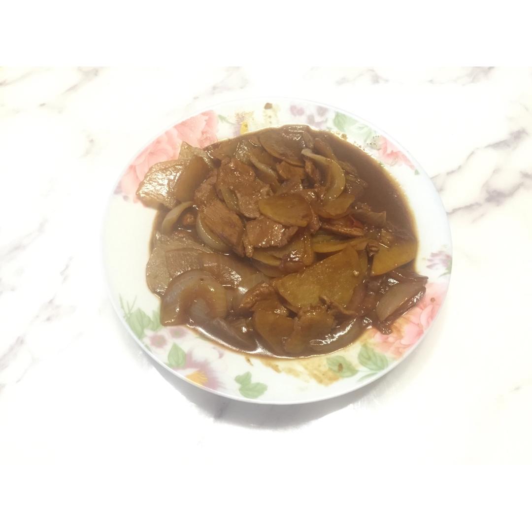 洋葱炒土豆