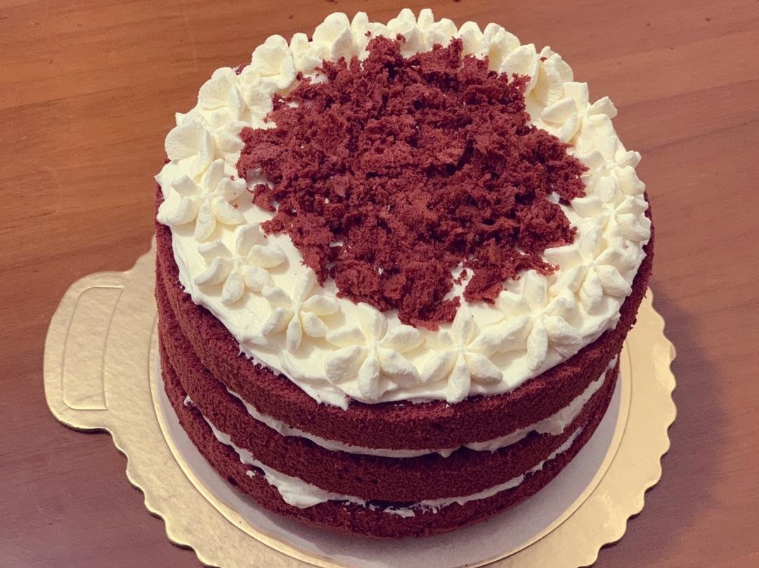 暖心红丝绒蛋糕［6寸绵软戚风版 ］
