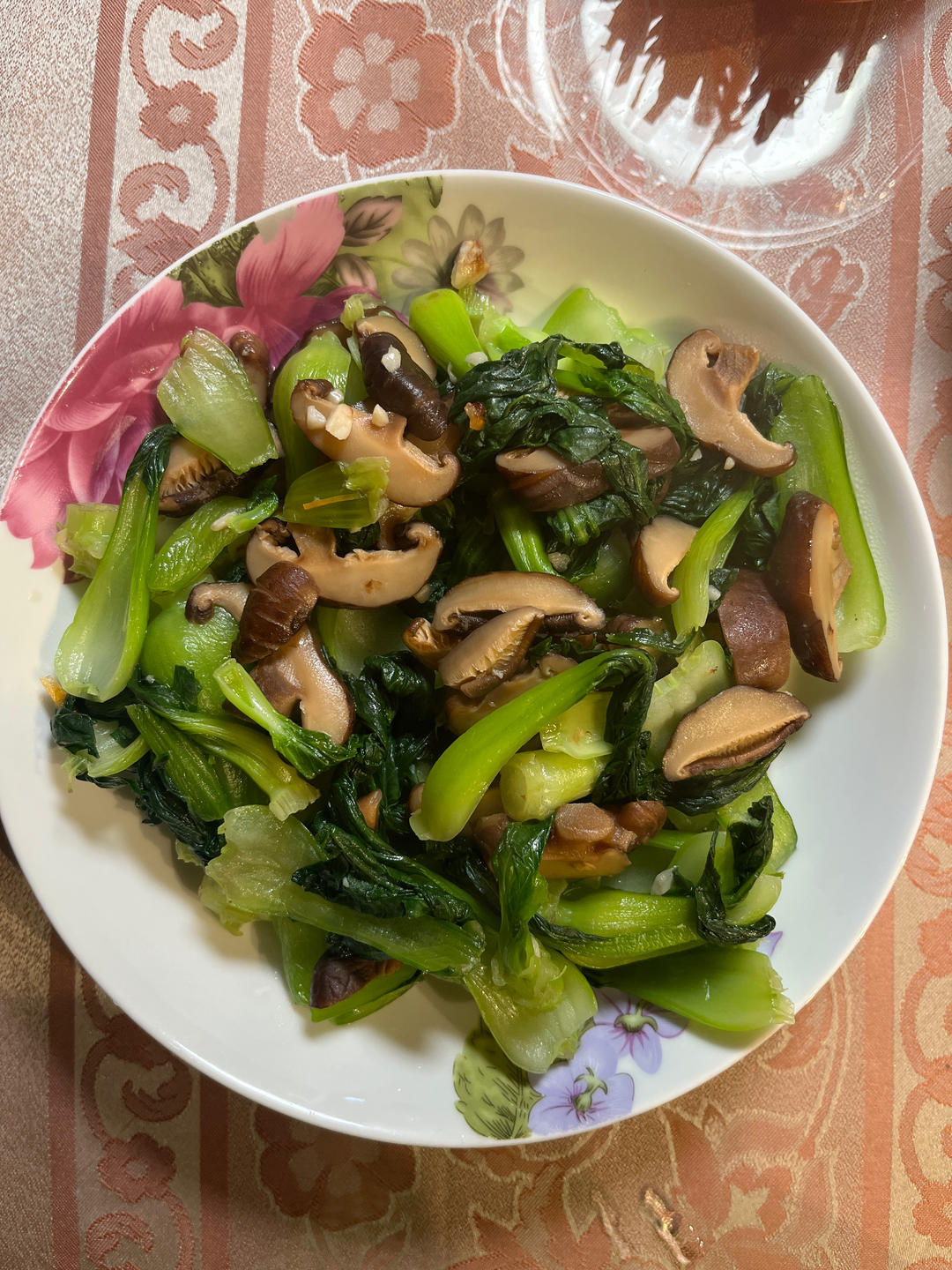 上海青炒香菇