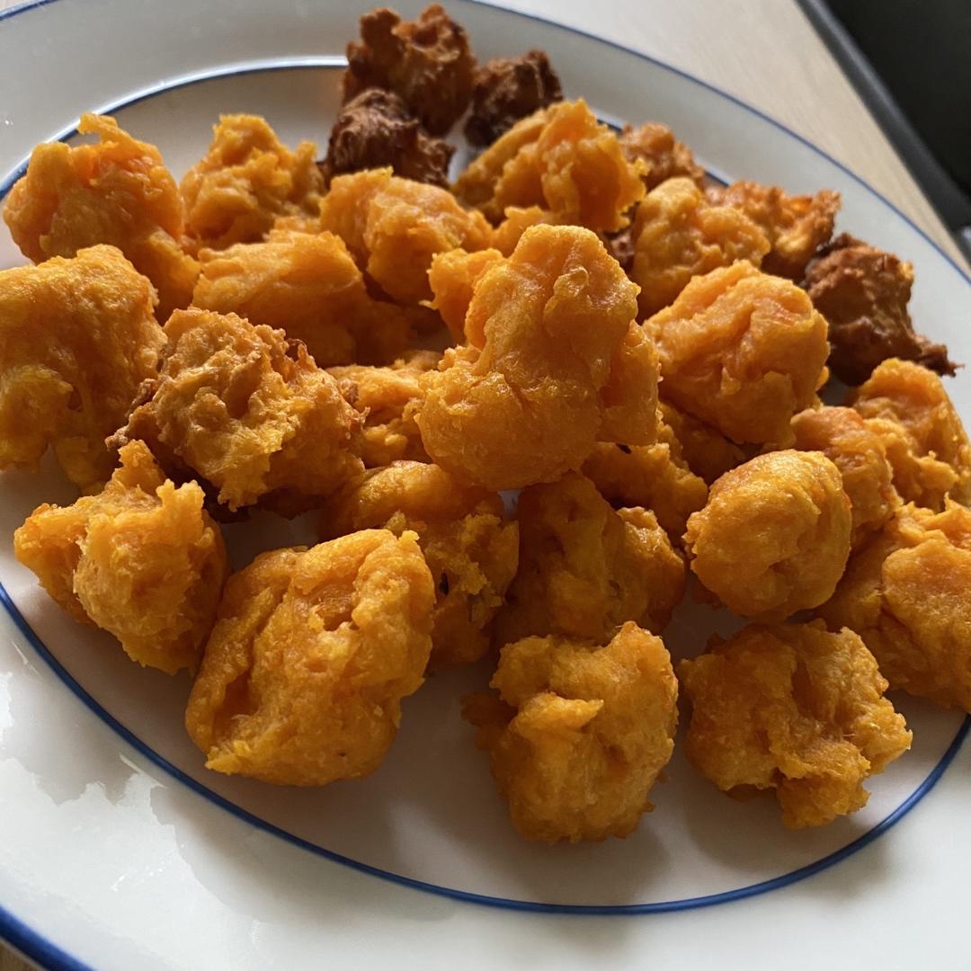 妈妈教炸的红薯丸子