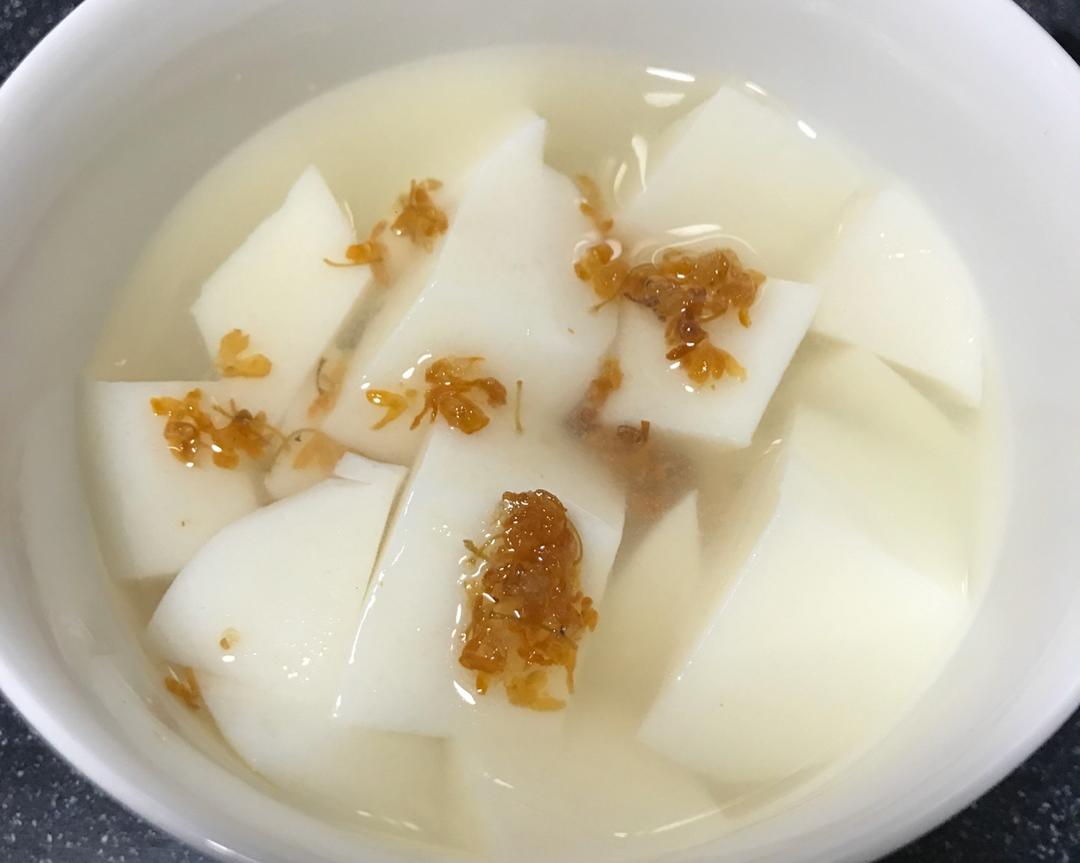 步骤简单的桂花杏仁豆腐（杏仁粉版）