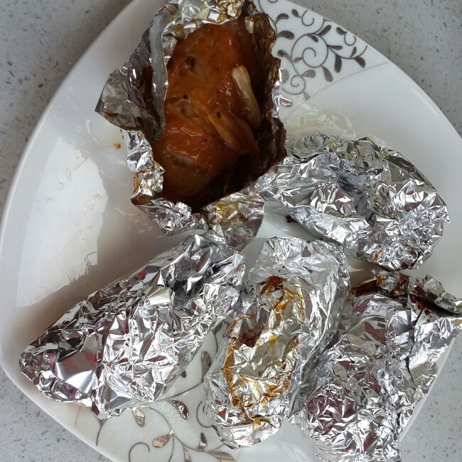 柠香锡纸包烤鸡翅