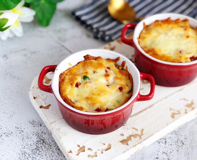 火腿玉米焗饭的做法