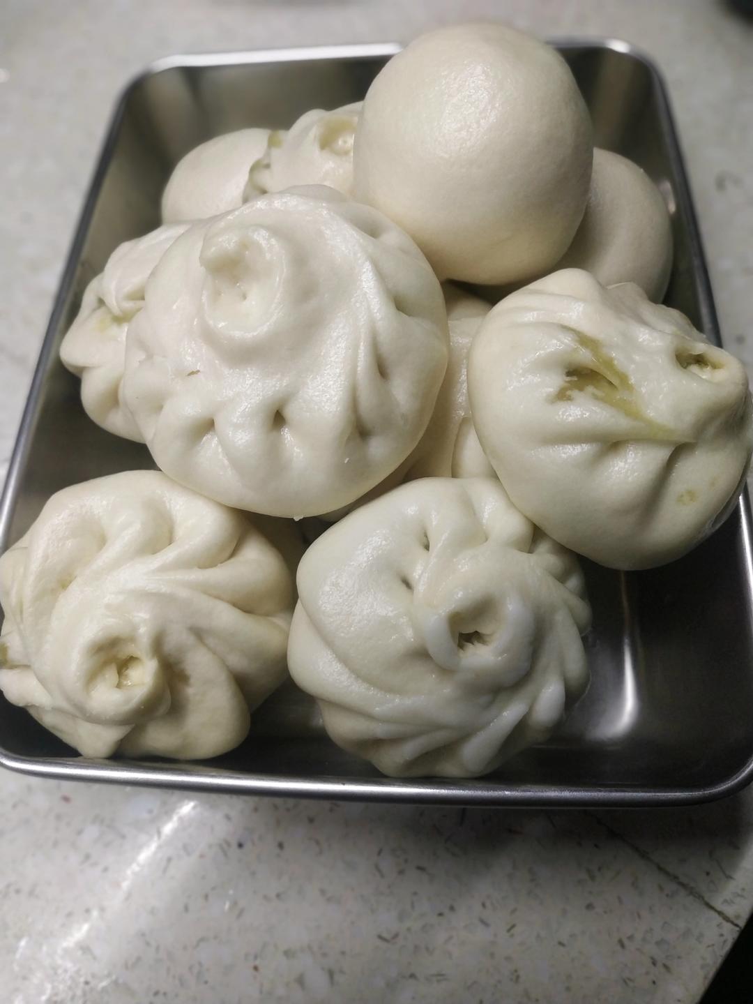 酸菜包子（附提褶子教程）