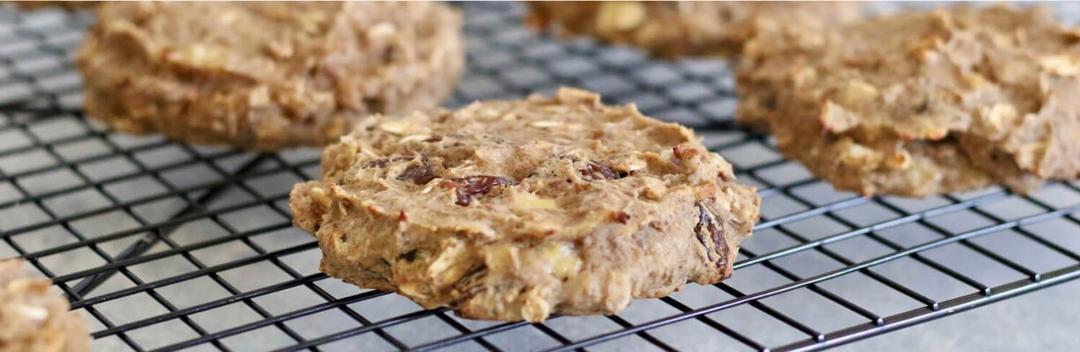 肉桂葡萄干蛋白曲奇cinnamon raisin protein cookies